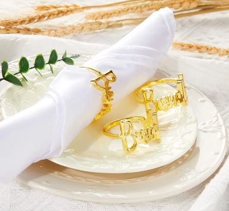 Acrylic Personalized Napkin Rings Bismillah Napkin Rings Set Of